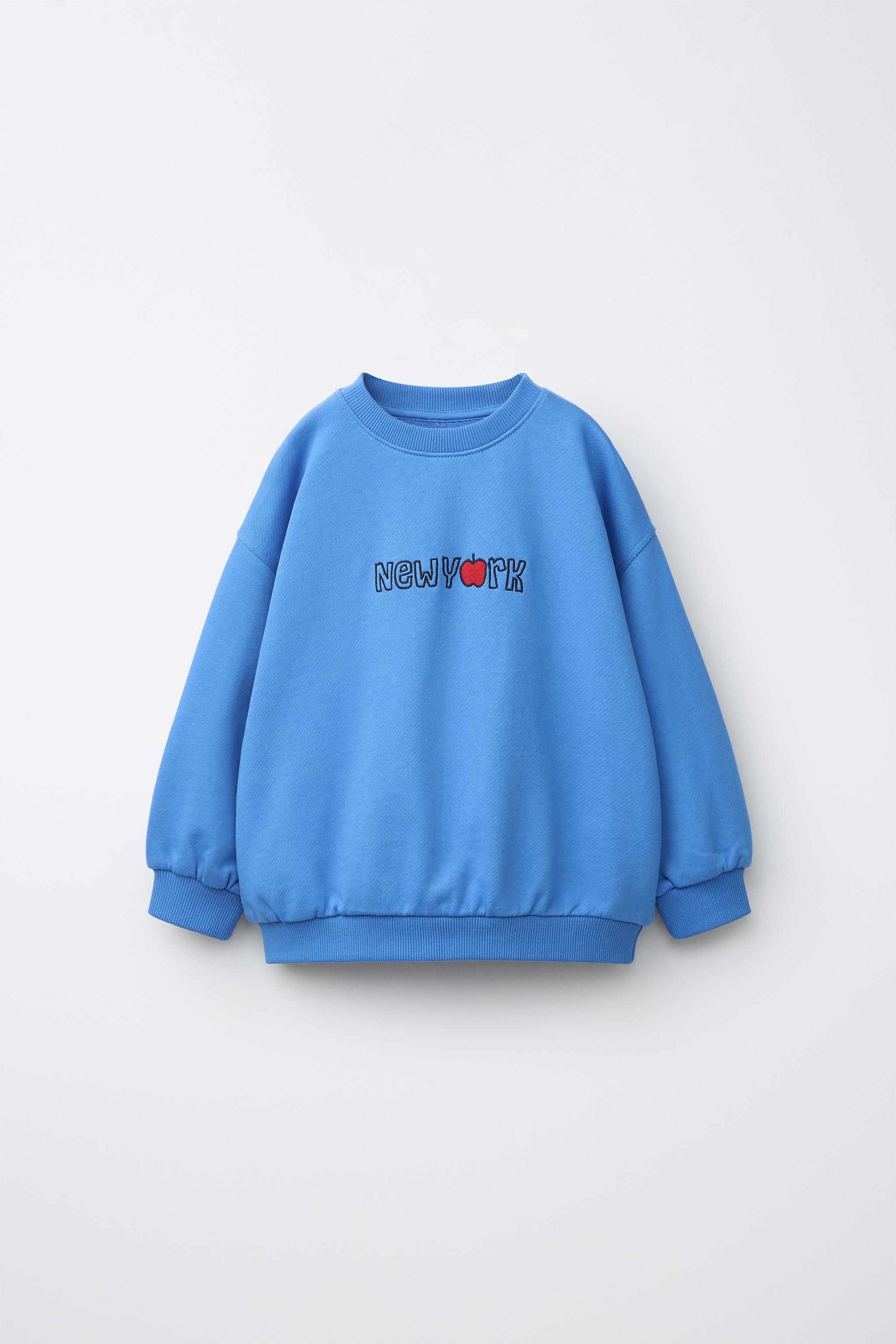 EMBROIDERED TEXT SWEATSHIRT